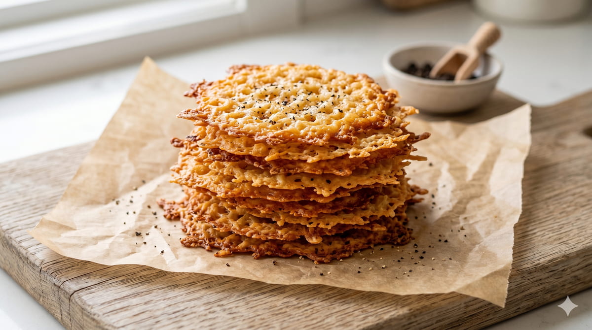 Air Fryer Cheese Crisps