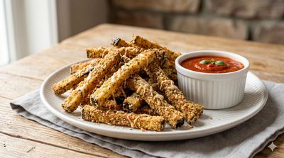 Air Fryer Keto Eggplant Fries