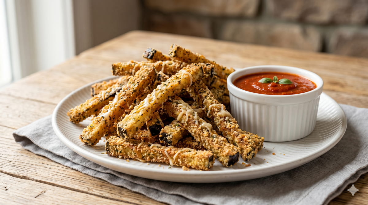 Air Fryer Keto Eggplant Fries