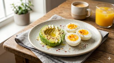 Avocado & Boiled Egg Plate