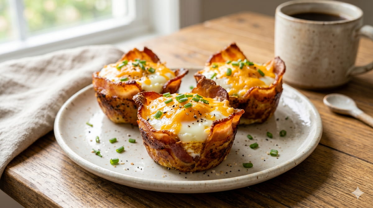 Bacon and Cheese Egg Cups