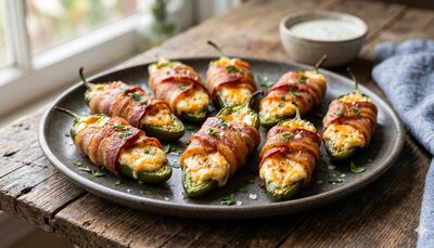 Bacon-Wrapped Jalapeño Poppers
