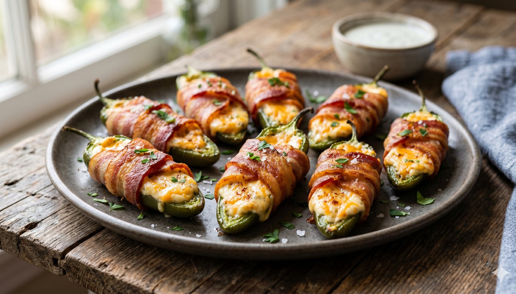 Bacon-Wrapped Jalapeño Poppers