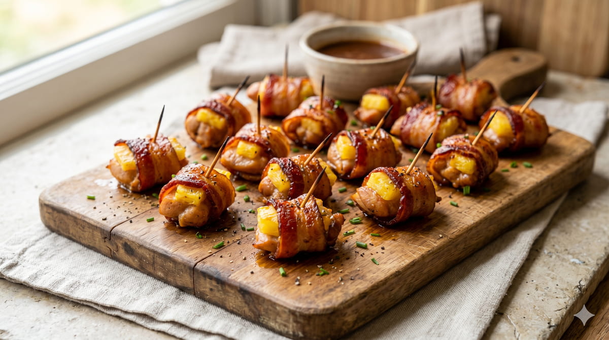 Bacon-Wrapped Pineapple Chicken