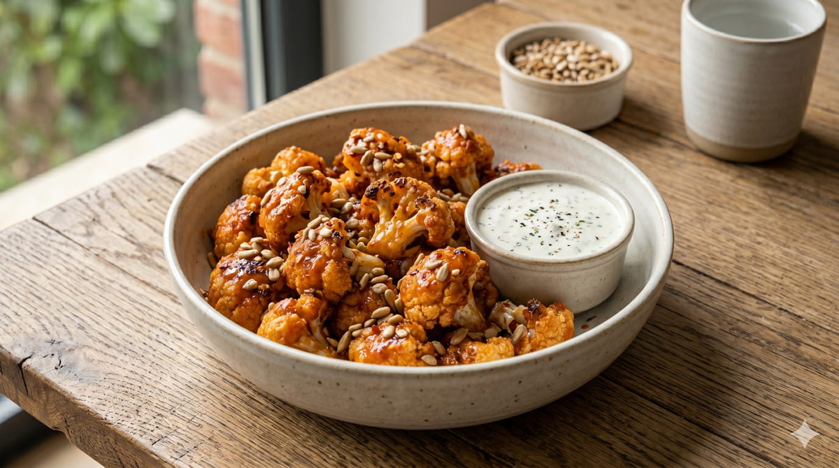 Buffalo Cauliflower Bites