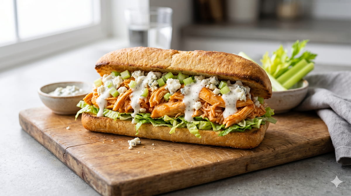 Buffalo Chicken Keto Sub
