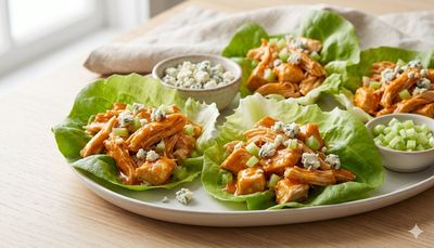 Buffalo Chicken Lettuce Wraps