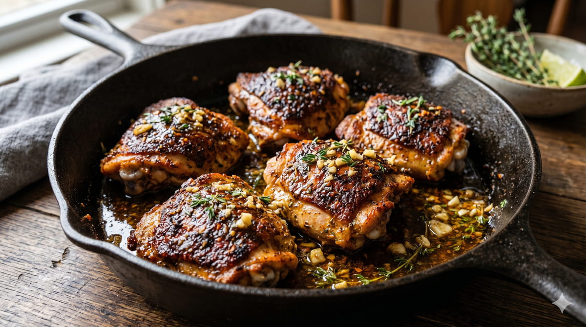 Cajun Butter Chicken Thighs
