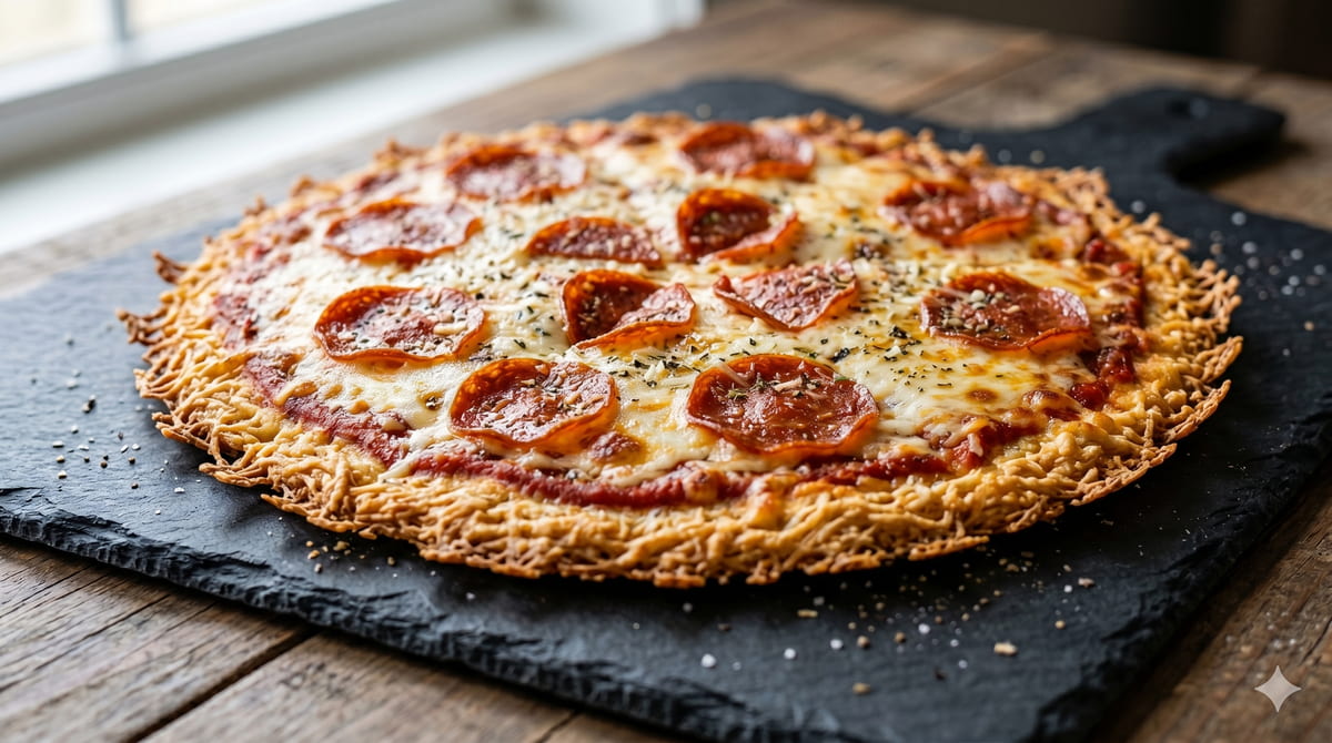 Cheese-Crust Pepperoni Pizza
