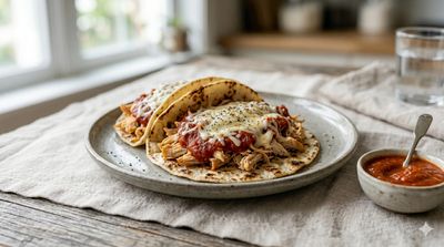 Chicken Parm Smashed Taco