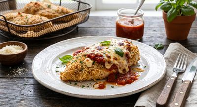 Almond Crust Chicken Parmesan