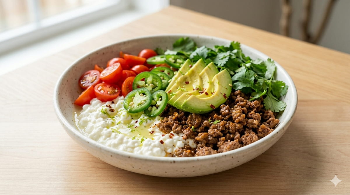 Cottage Cheese Taco Bowl