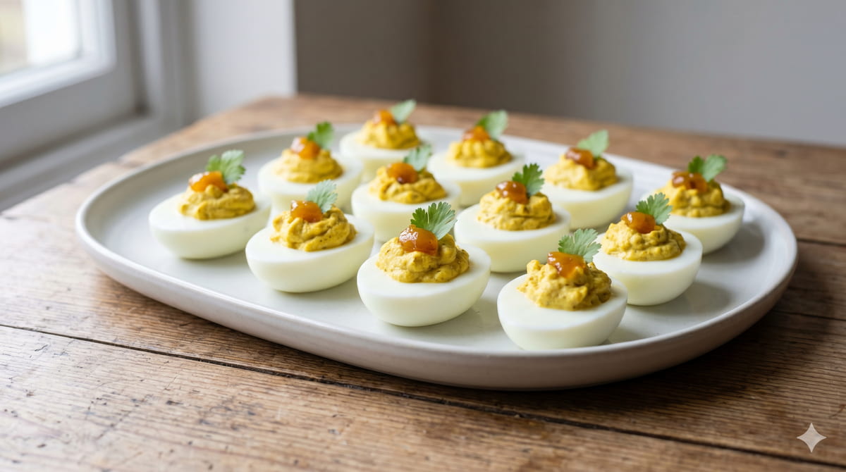 Devilled Coronation Eggs