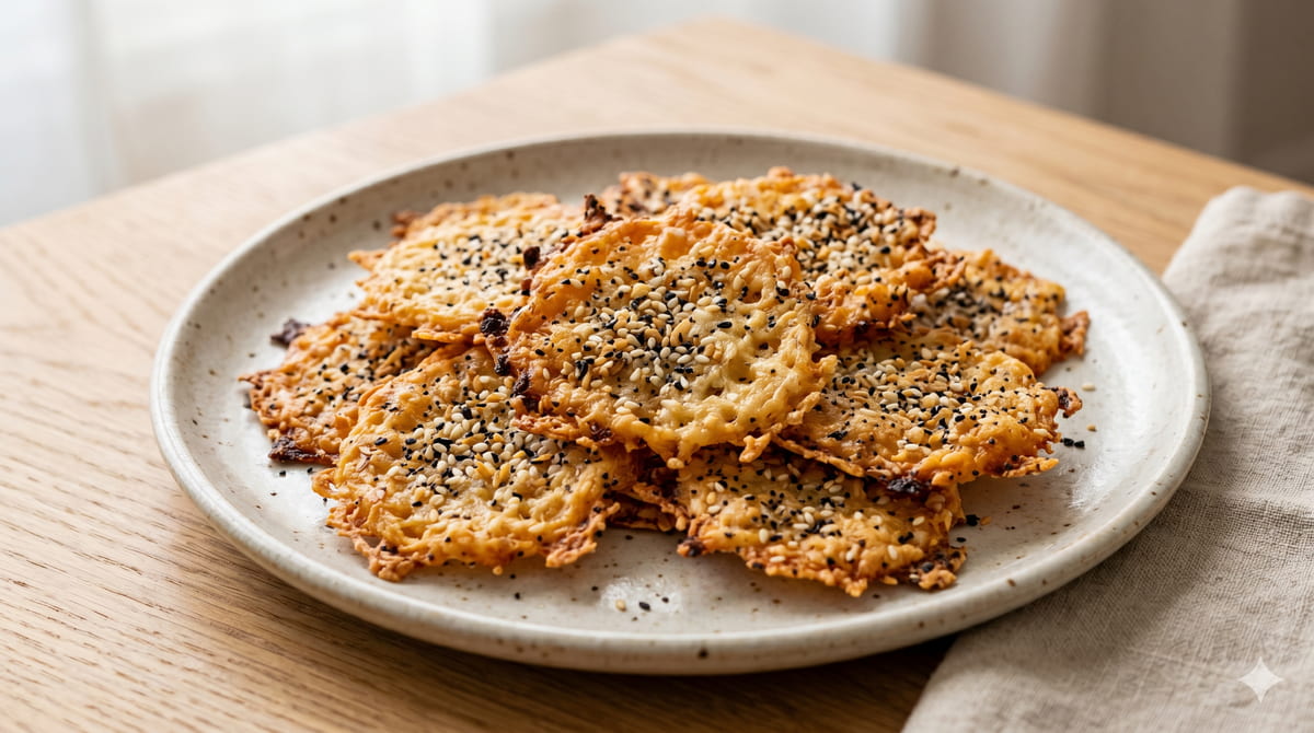 Everything Bagel Cheese Crisps