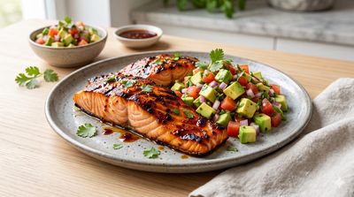 Firecracker Salmon with Avocado Salsa