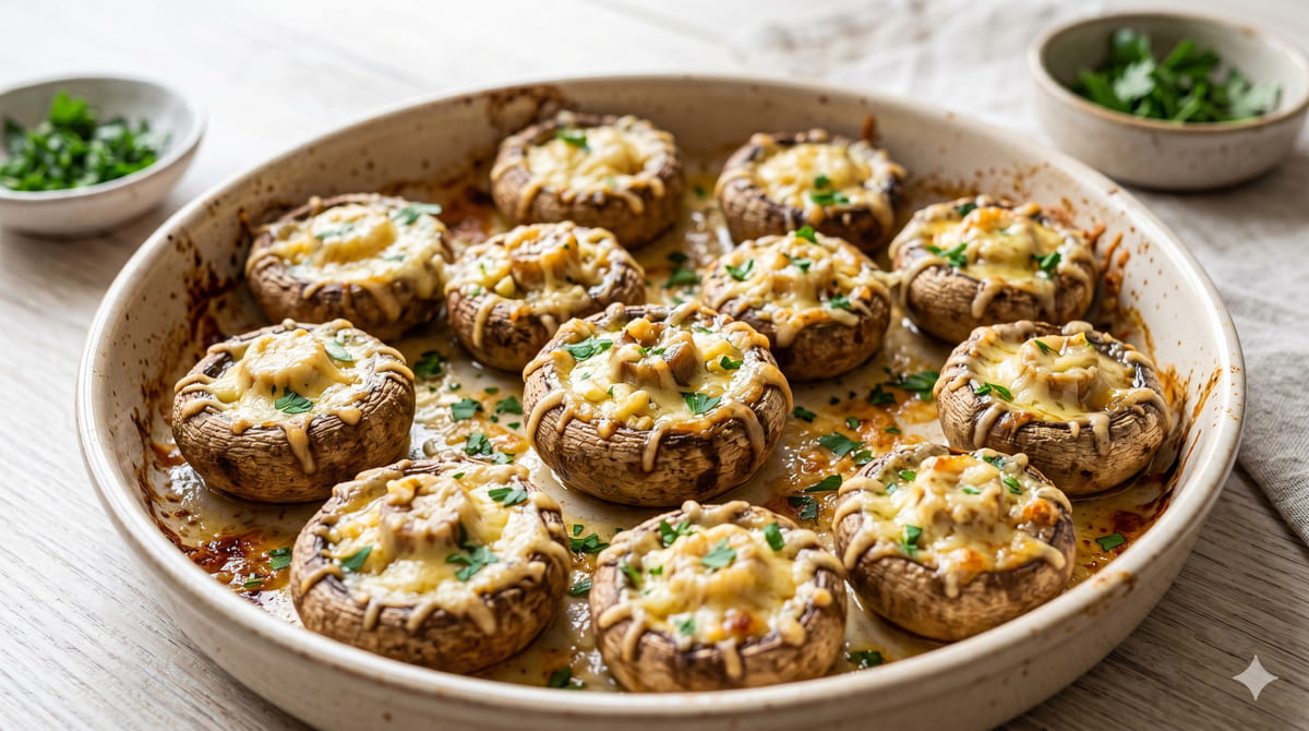 Baked Stuffed Mushrooms