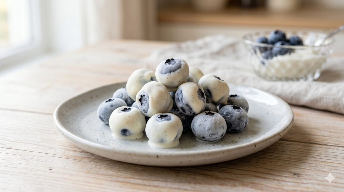 Frozen Yogurt Blueberries