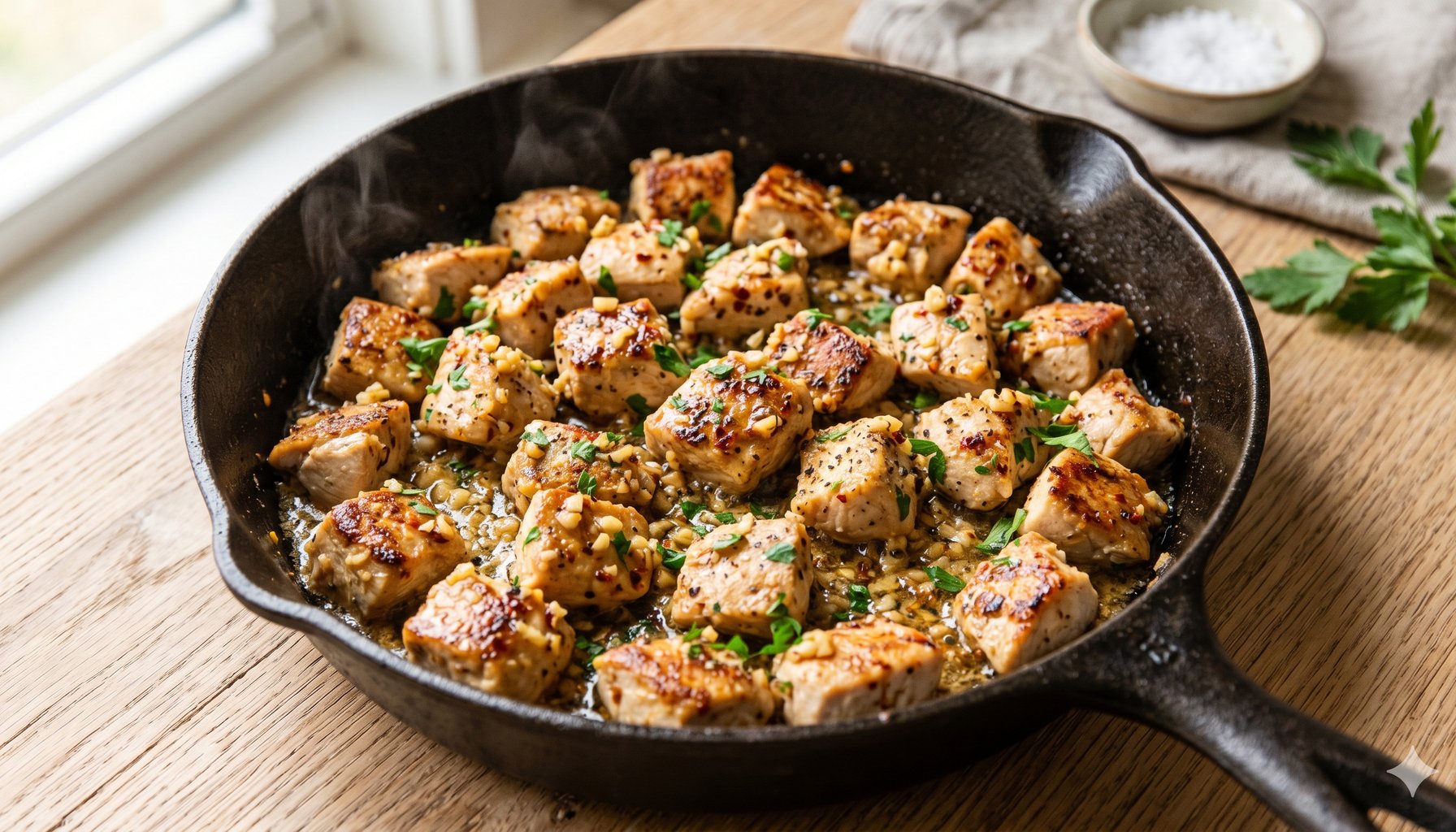 Garlic Butter Chicken Bites