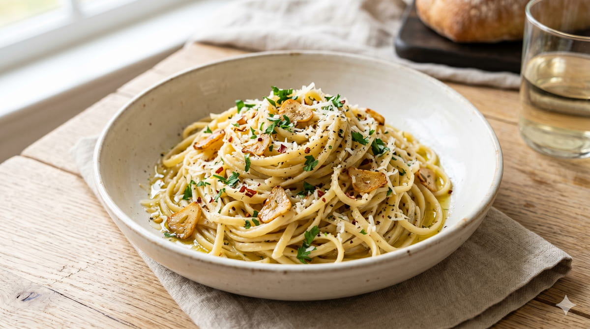 Garlic Olive Oil Palmini Pasta
