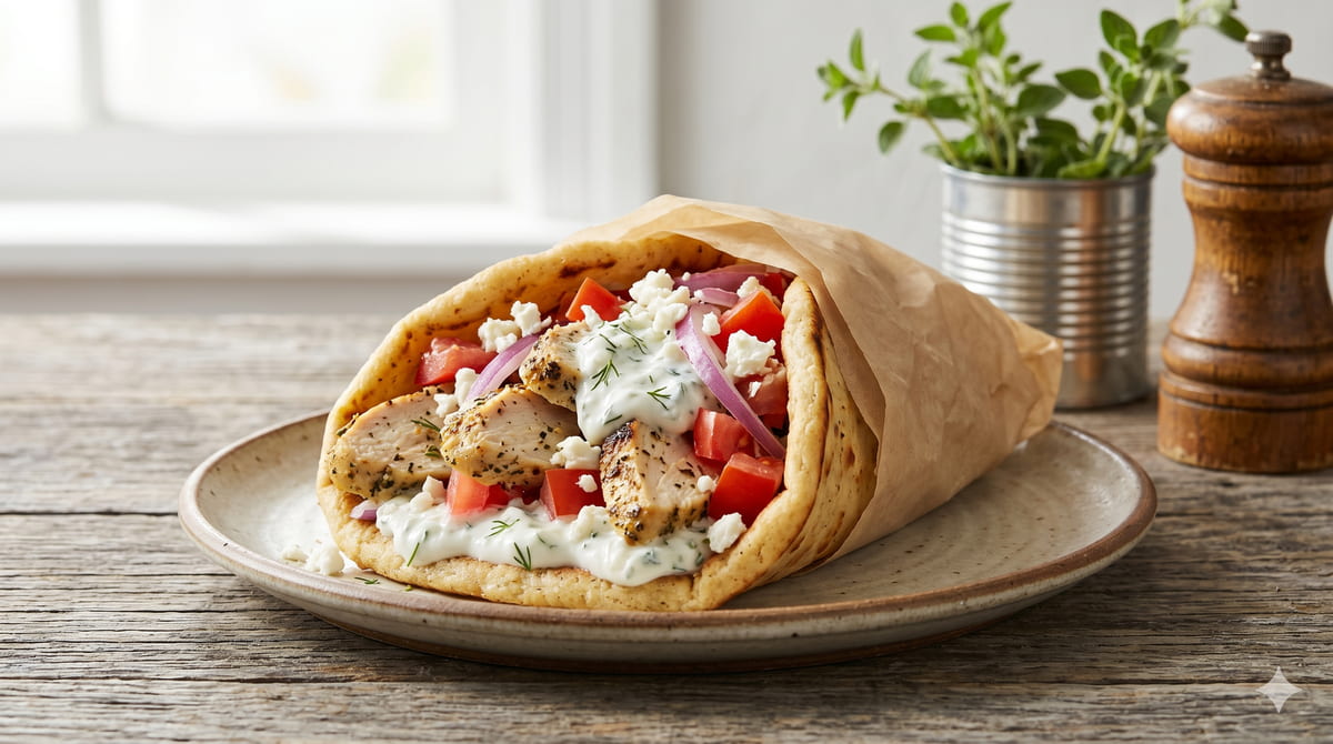 Greek Chicken Gyro Wrap