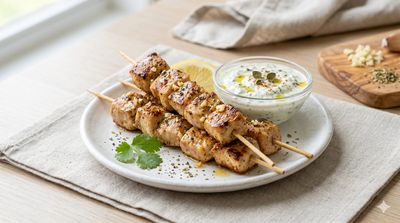 Greek Chicken Souvlaki Skewers