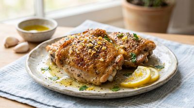 Greek Lemon Herb Chicken Thighs