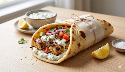 Greek Souvlaki Wrap