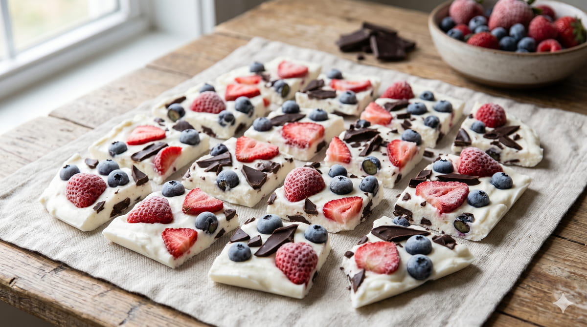 Greek Yogurt Berry Bark