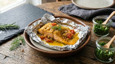 Grilled Salmon in Foil