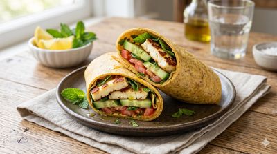 Halloumi Veggie Wrap
