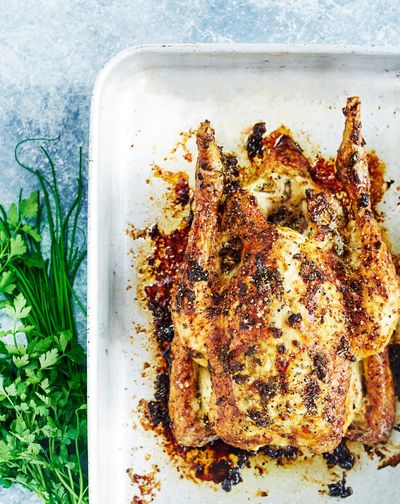 Garlic & Herb Cream Cheese Roast Chicken