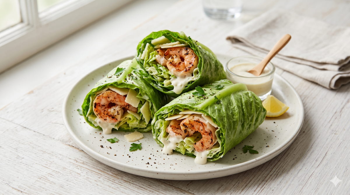 Shrimp Caesar Wrap