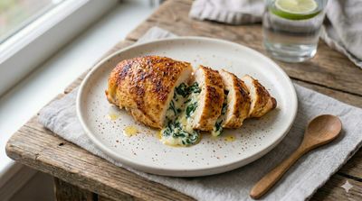Keto Air Fryer Stuffed Chicken (Single Serve)