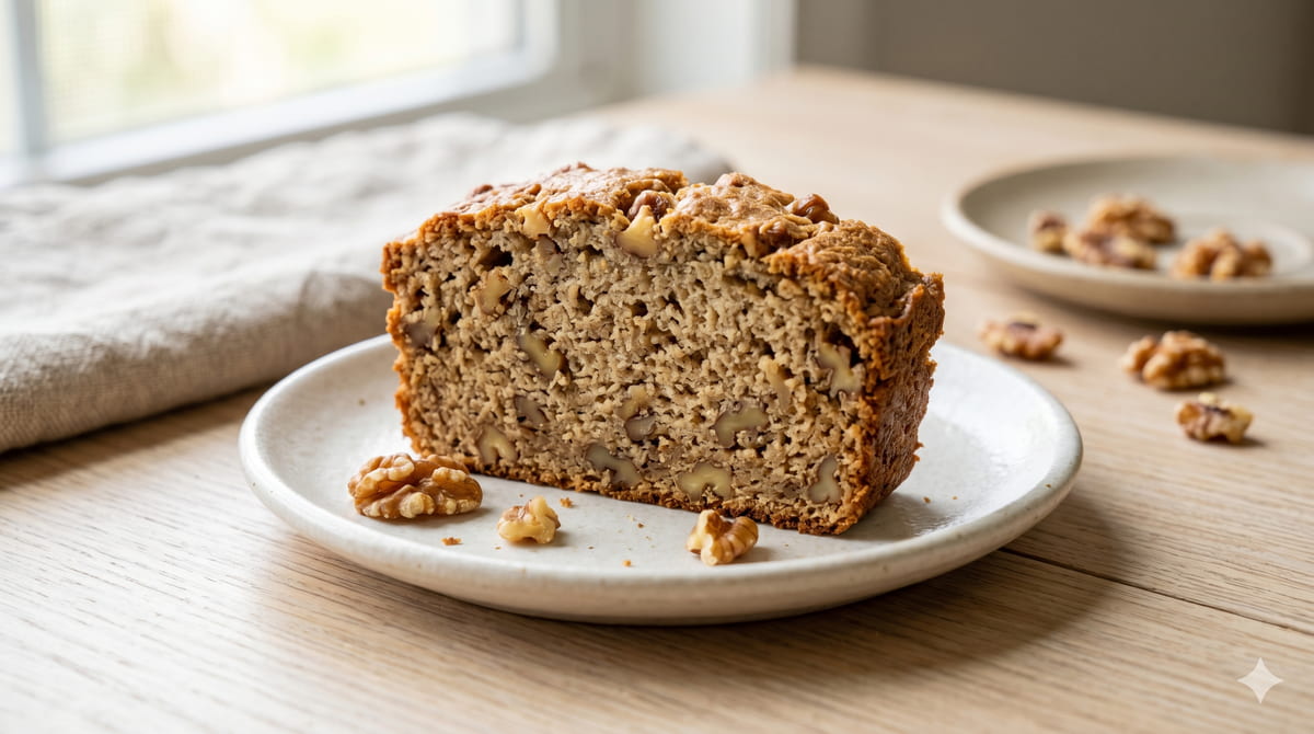 Keto Walnut "Banana" Bread