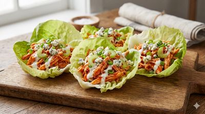 Buffalo Chicken Lettuce Wraps