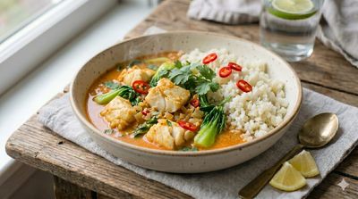 Keto Coconut Curry Cod