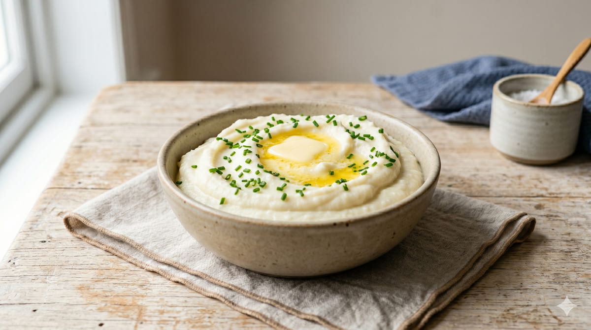 Keto Creamy Cauliflower Mash