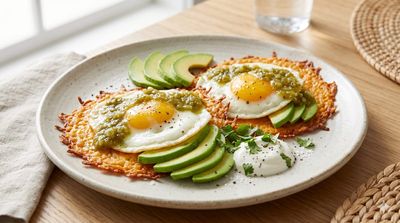 Keto Huevos Rancheros with Cheese Tortillas