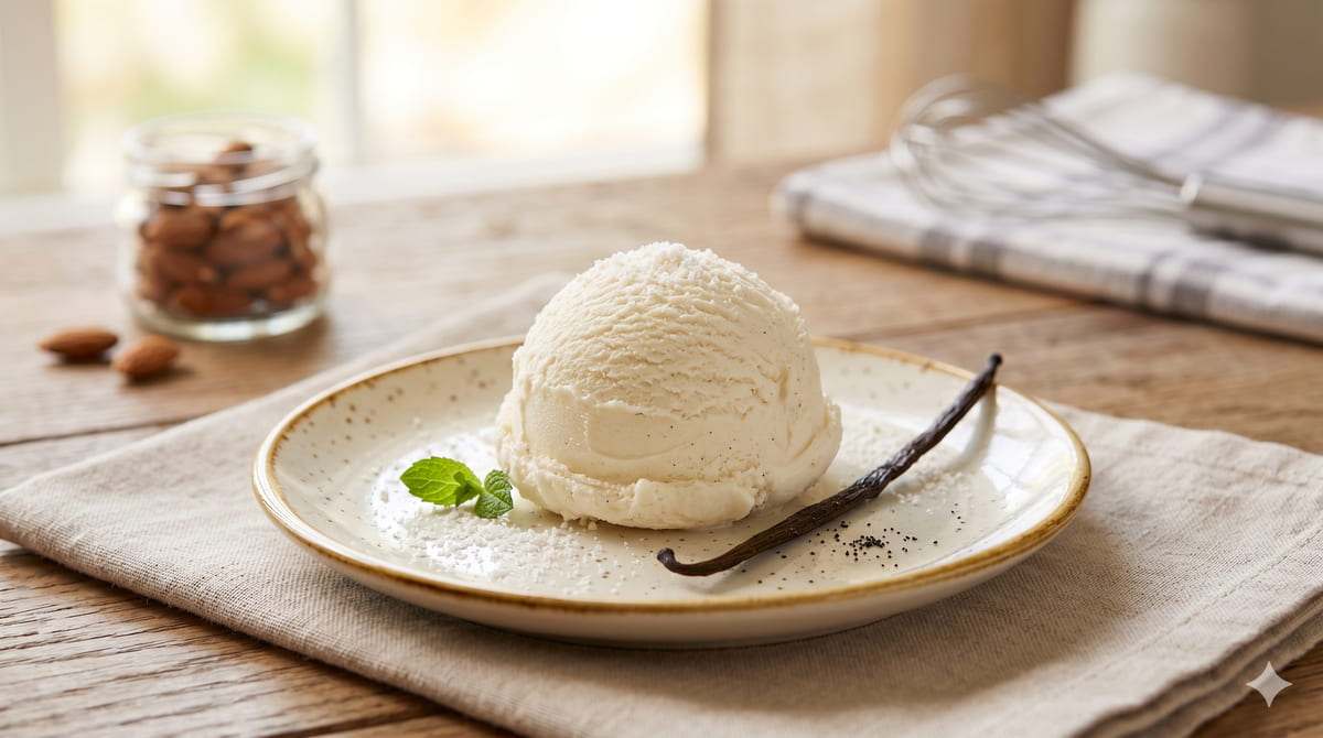 Homemade Keto Vanilla Ice Cream