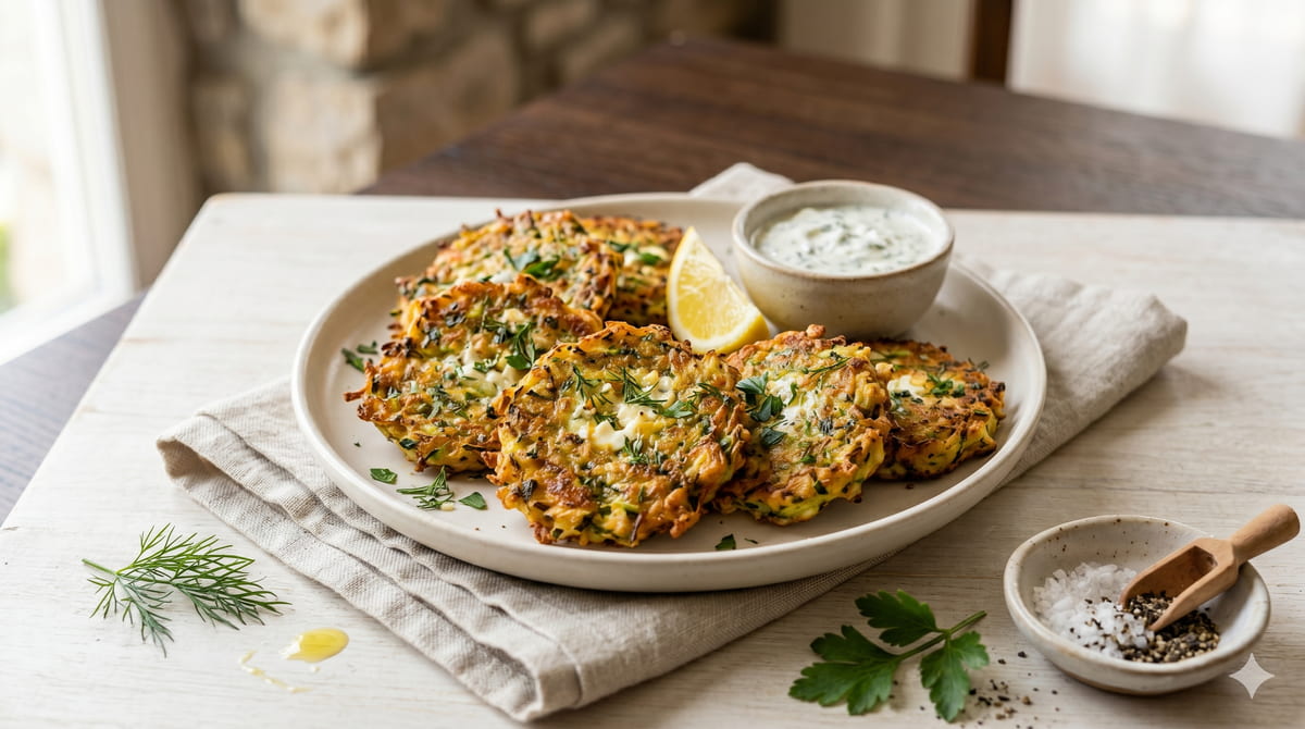 Crispy Zucchini Fritters