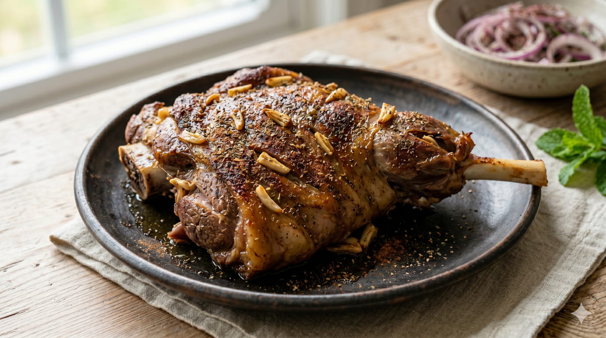 Slow-Roasted Lamb Tandoori Style