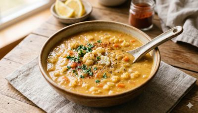 Keto Cauliflower 'Lentil' Soup