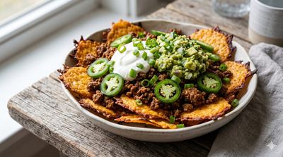 Keto Nachos with Cheese Chips