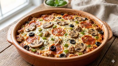 Keto Pizza Casserole