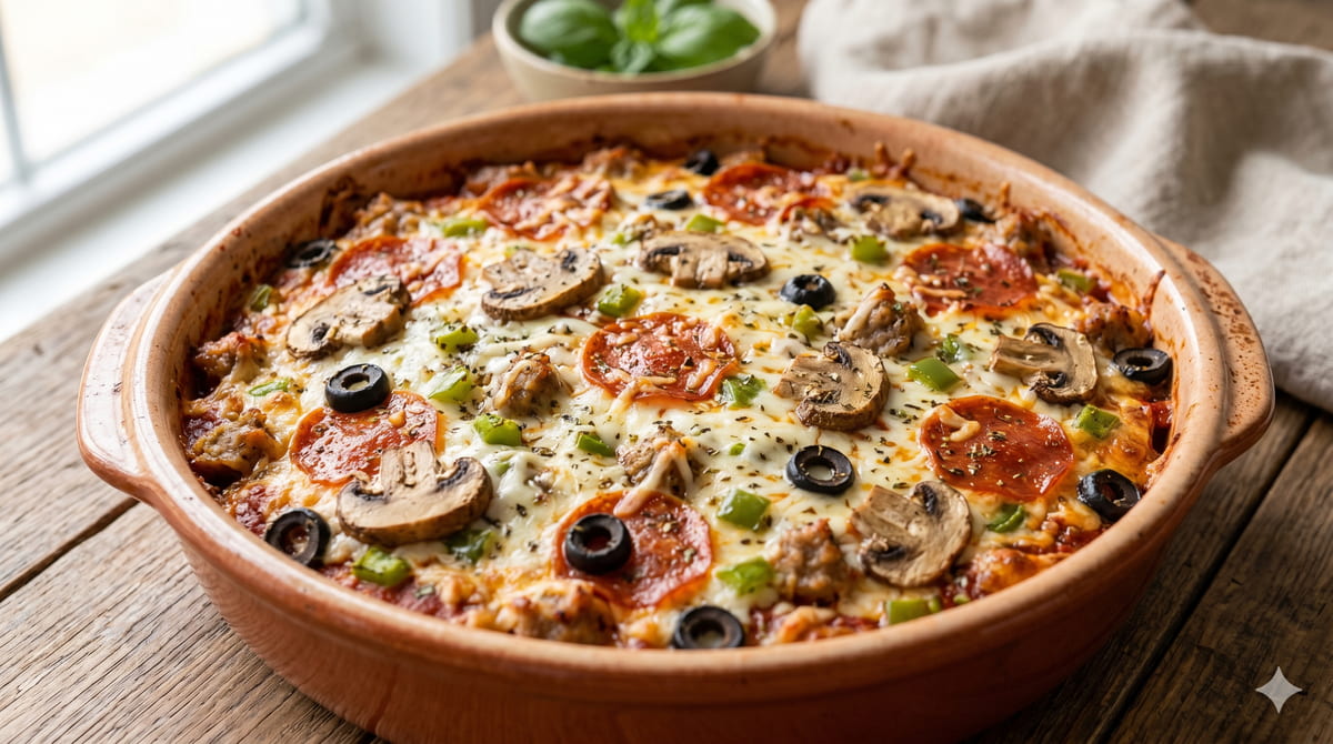 Keto Pizza Casserole