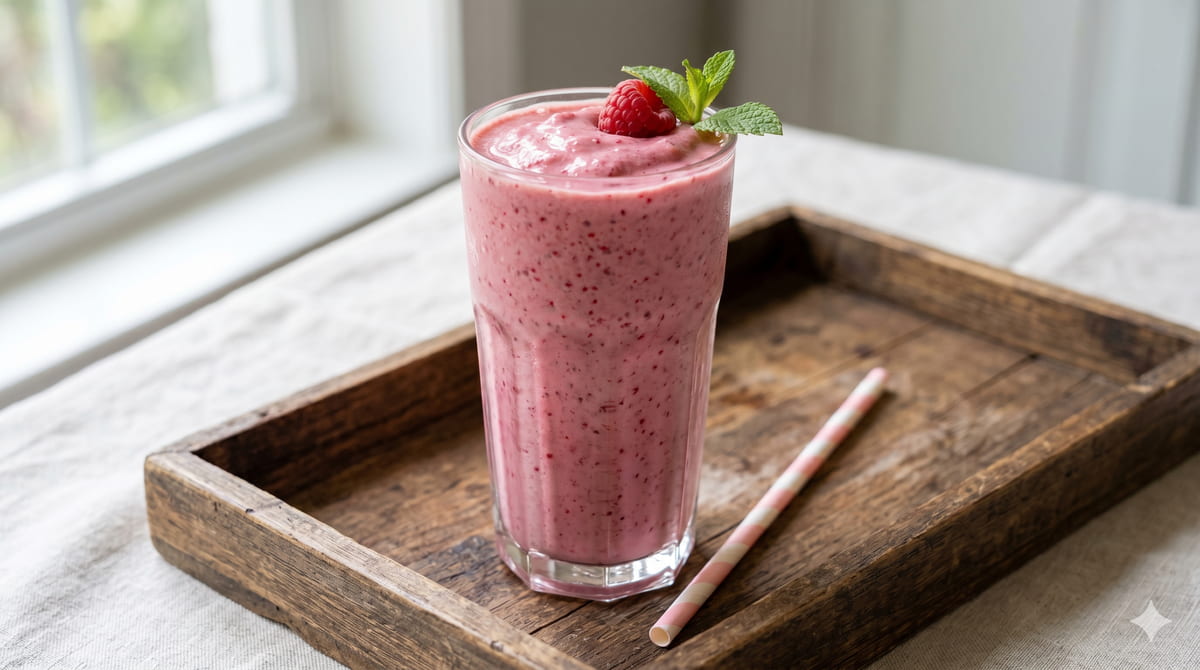 Raspberry Cream Cheese Smoothie