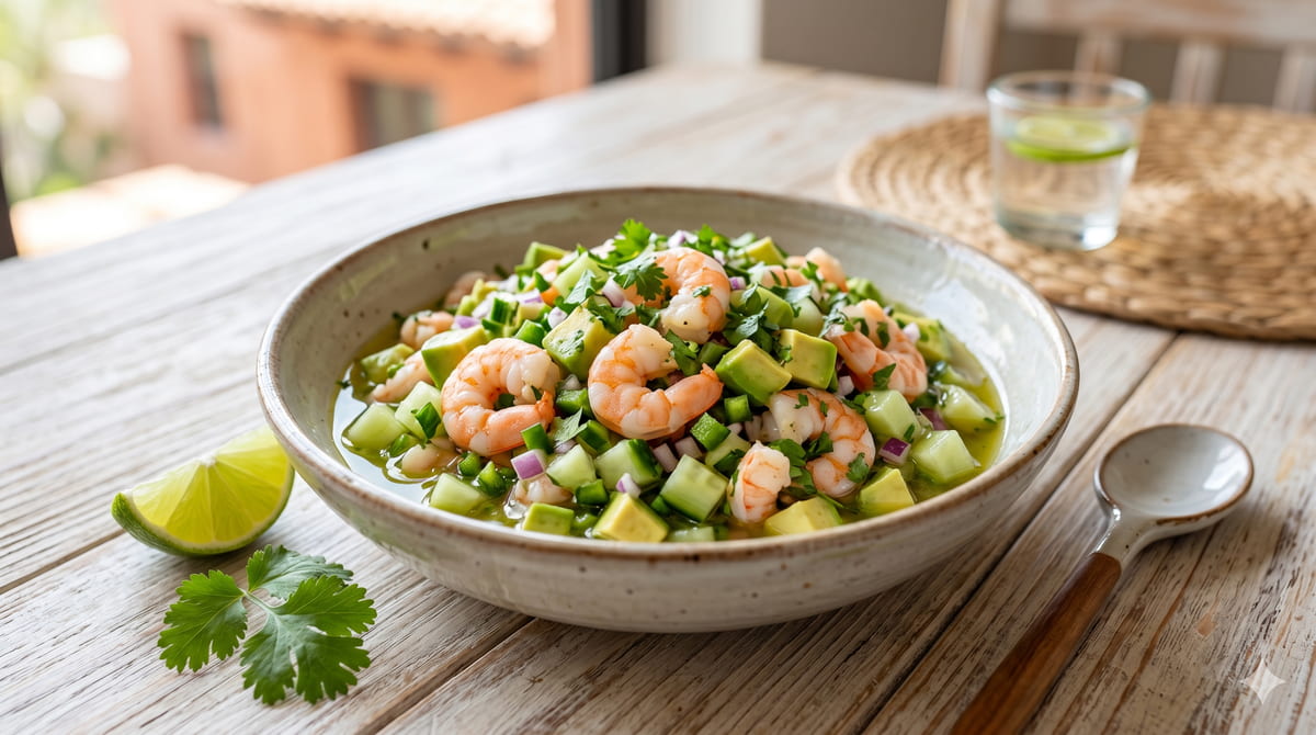 Keto Shrimp Ceviche