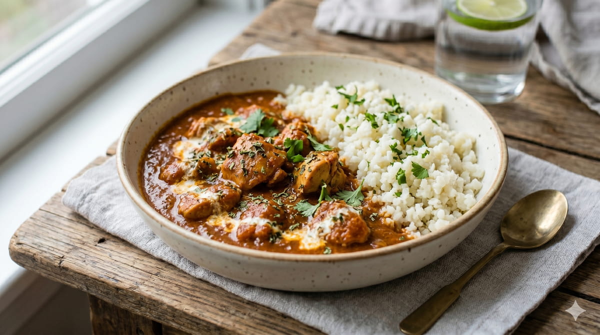 Keto Spicy Tomato Chicken Curry