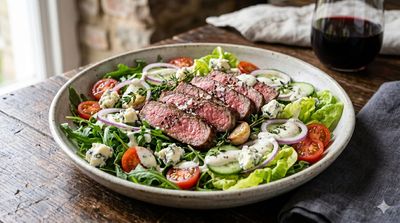 Steak Salad with Blue Cheese Dressing