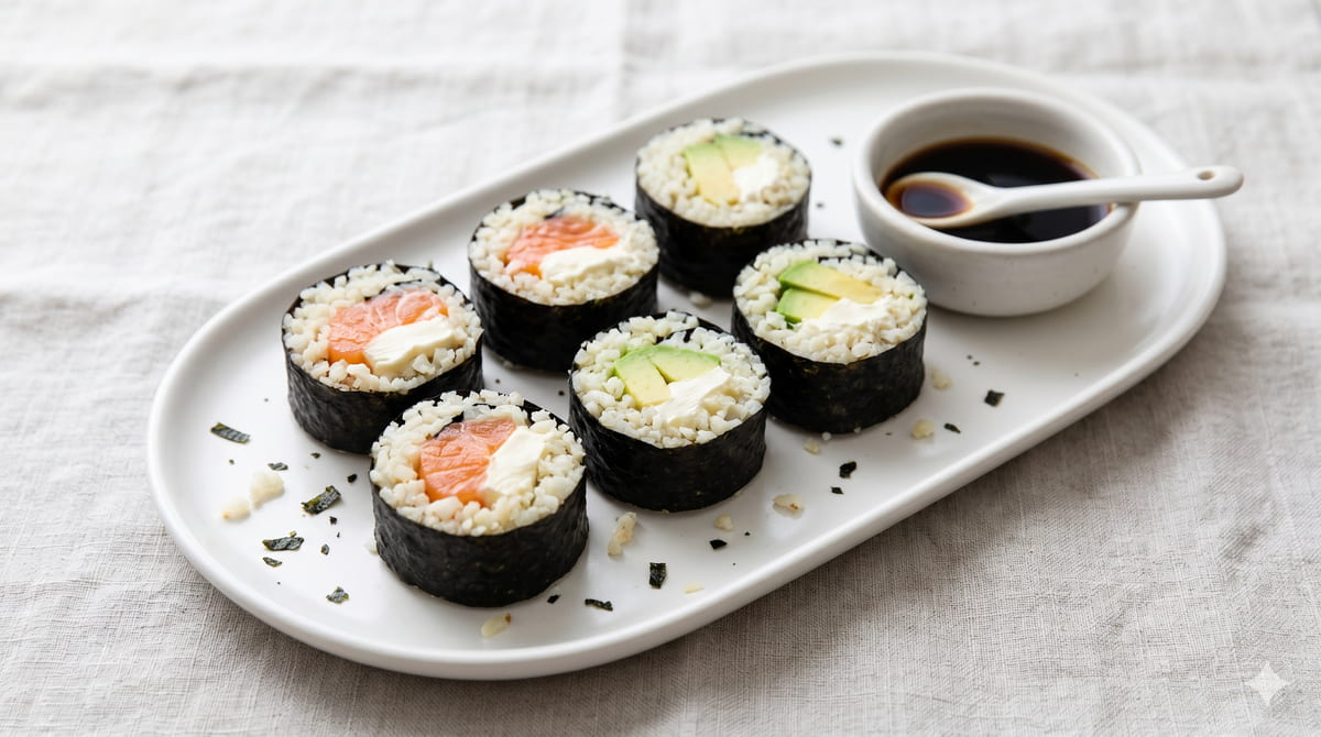 Keto Sushi (Cauliflower Rice Rolls)